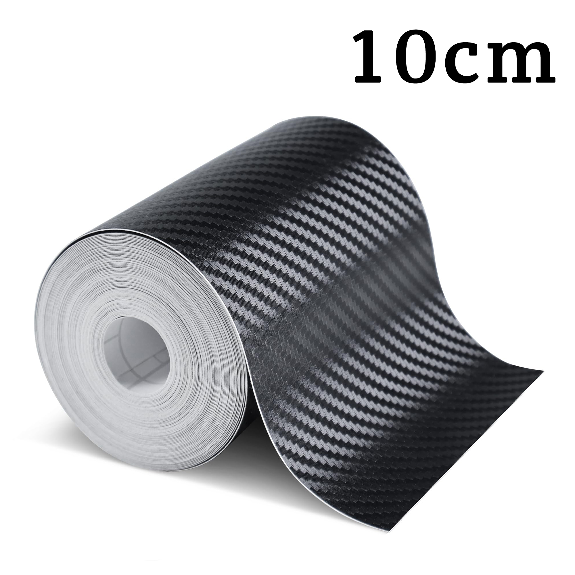 1-10m Autocollant de bande 3D voiture en fibre carbone, pâte miroir porte, protection bricolage, film adhésif étanche adhésifs Adhésive Nano pour Rétroviseur et Protecteur Imperméable DIY: L / Argent