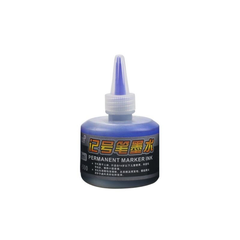 1 Fles 50Ml Refill Inkt Voor Bijvullen Inkt Markeerstift Zwart Rood Blauw 3 Kleuren School Kantoorbenodigdheden: Blauw
