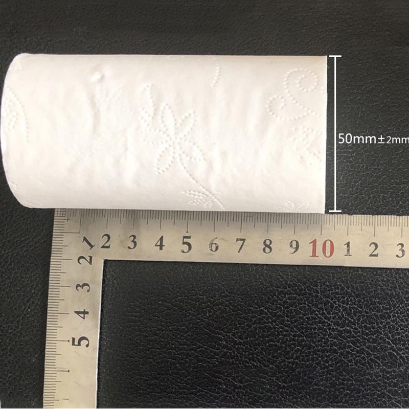 10 rolls 4 Ply Toilet Paper Bulk Rolls Bath Tissue home Bath paper White Soft Small roll Hotel Paper Raw Wood Pulp