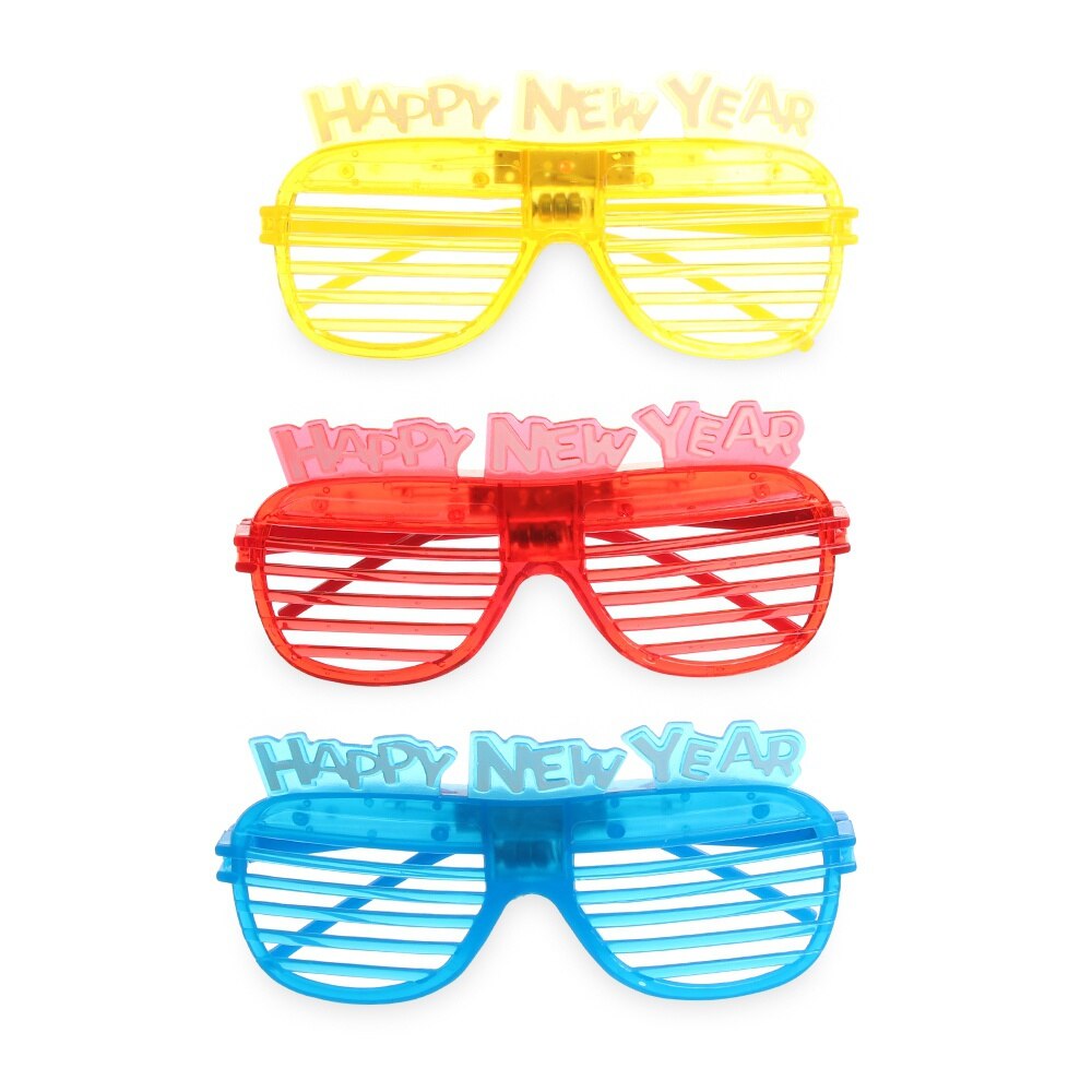1pcs Flashing Led Glasses Halloween Christmas Glasses Luminous Light Up Glowing Eye Wear Bar Birthday Party Year: Style   5