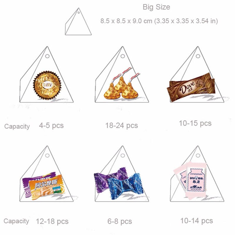 Geschenkdoos Driehoekige Piramide Marmeren Candy Box Trouwbedankjes Chocolade Verpakking Baby Shower Giveaways Dozen Feestartikelen