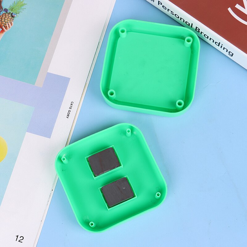 4 farver magnetisk boks opbevaringsnåle etui håndarbejde opbevaring anti-tabte firkantede opbevaringsbokse synåle broderiværktøj