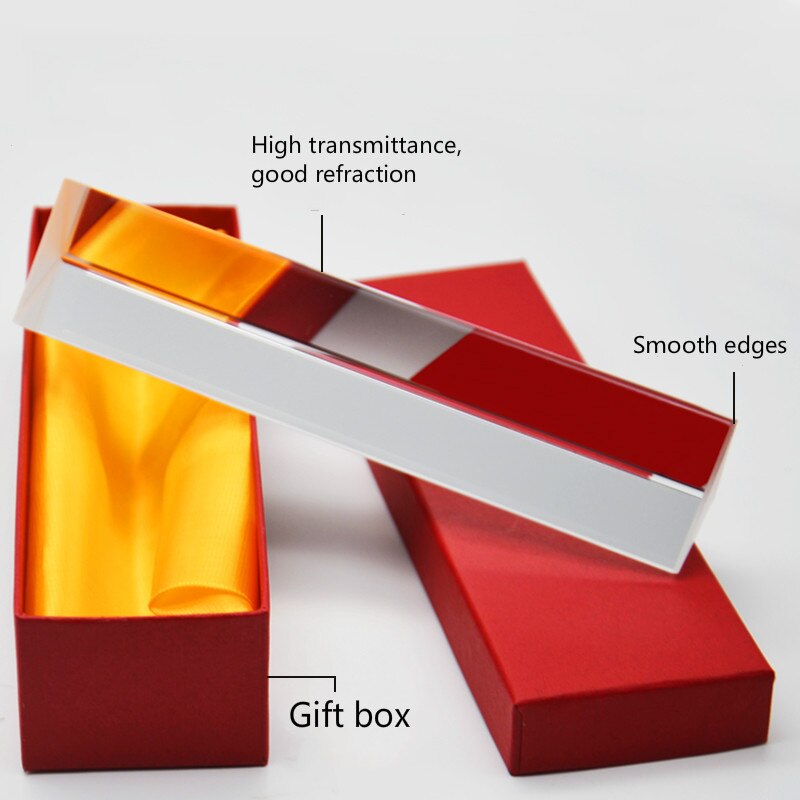 8cm Glass Prism Rainbow Photo Shoot Physics Right Angle Students Optical Glass Prism Physical Equipment Apparatus