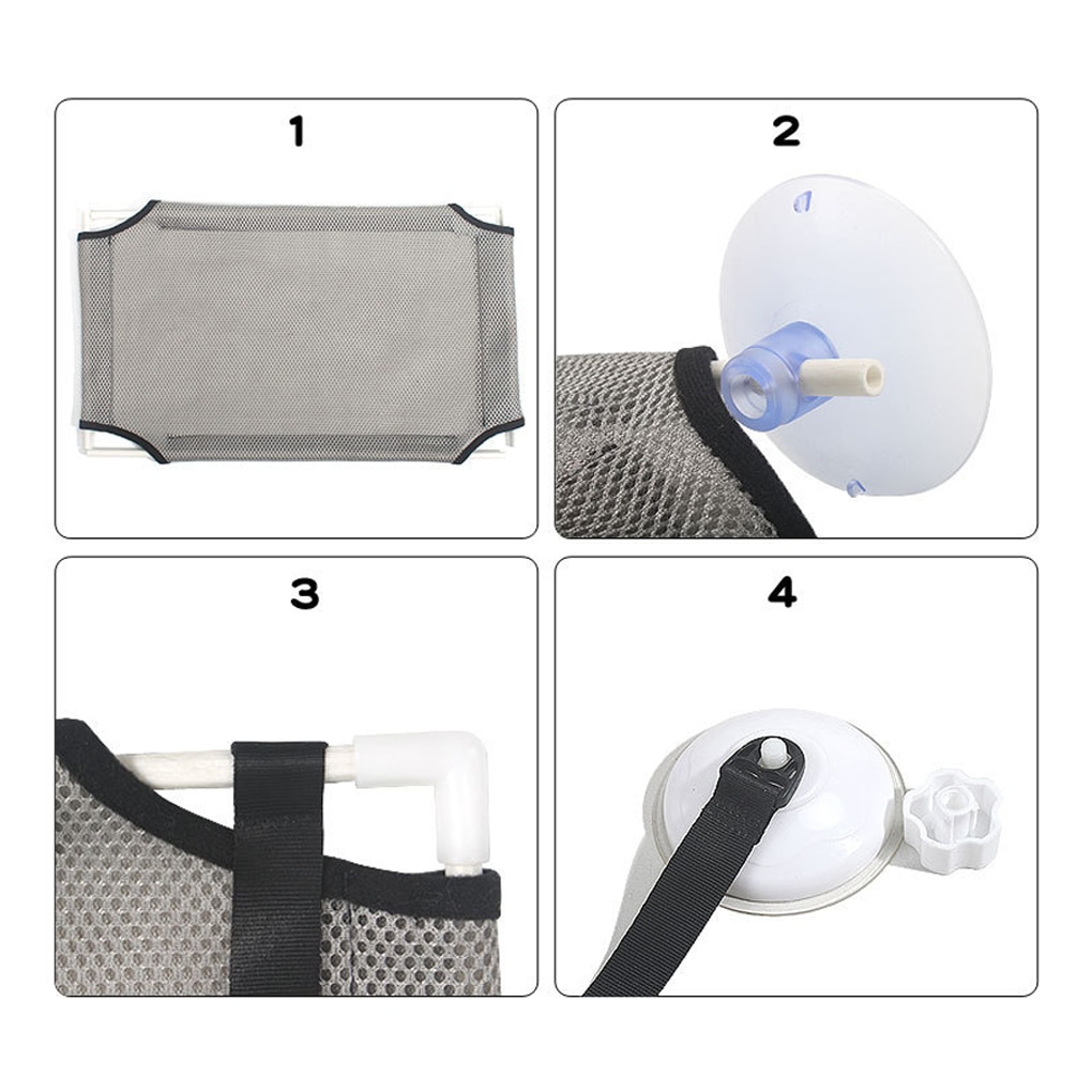 Hamak dla kota okno łóżko zwierzę domowe lato hamak łóżko łóżko domu salon przyssawka ściany wiszące zwierzę domowe siatka oddychające łóżko hamak