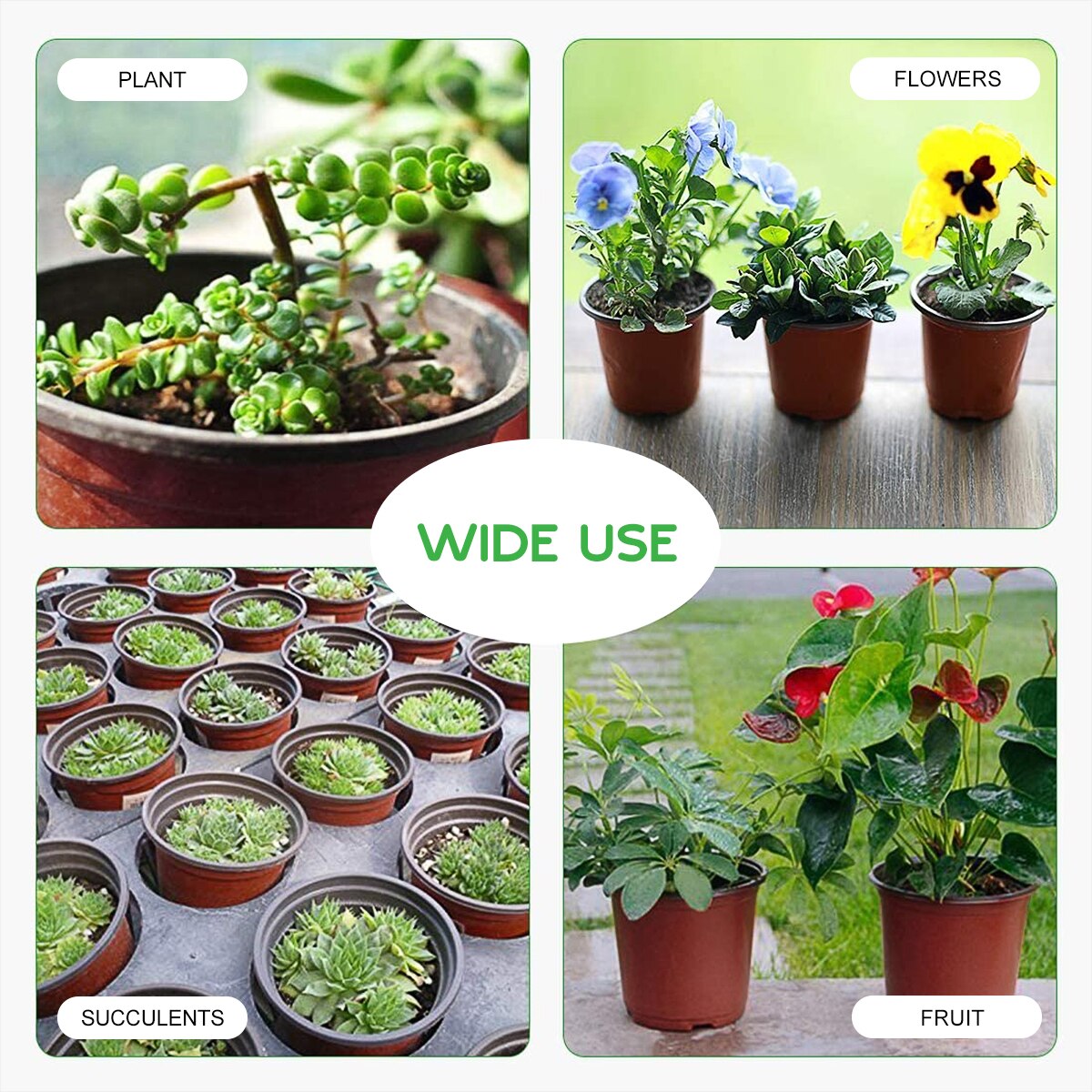 20pcs Disposable Plant Flower Pots Nursery Seedlings Pot Lightweight Two-Tone Soft Flower Plant Container Seed Starting Pots