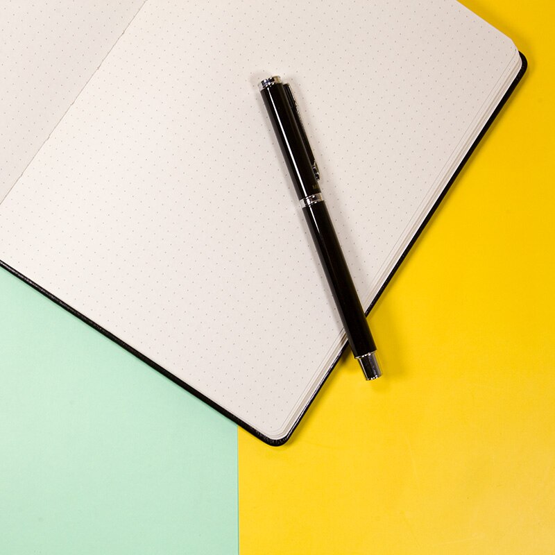 A5 Bullet Dotted Journal Simple Leatherette 100gsm Elastic Band Travel Diary Hardcover Notebook