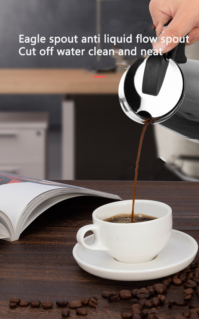 2/4/6/9 Cup Mocha Pot Coffee Machine Espresso Cup Electric Coffee Machine Latte Percolator Stove Mocha Coffee Machine