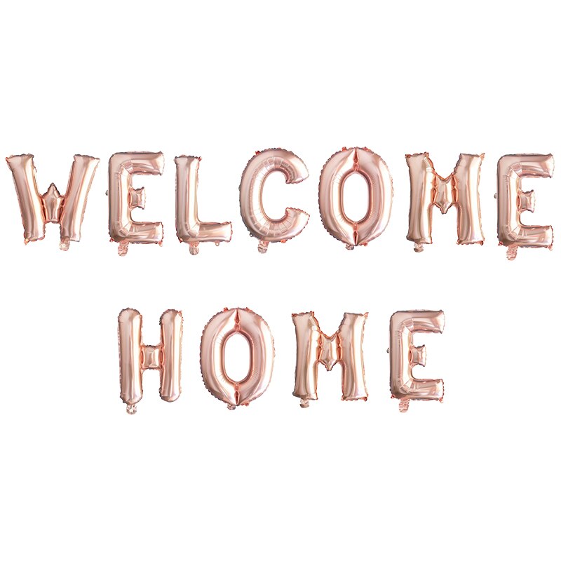 1set Rose Gold Willkommen Zu Hause Brief Folie Luftballons Willkommen Zurück zu Hause Event Party Decor Supliers Aufblasbare Luft Bälle dekoration: Camouflage