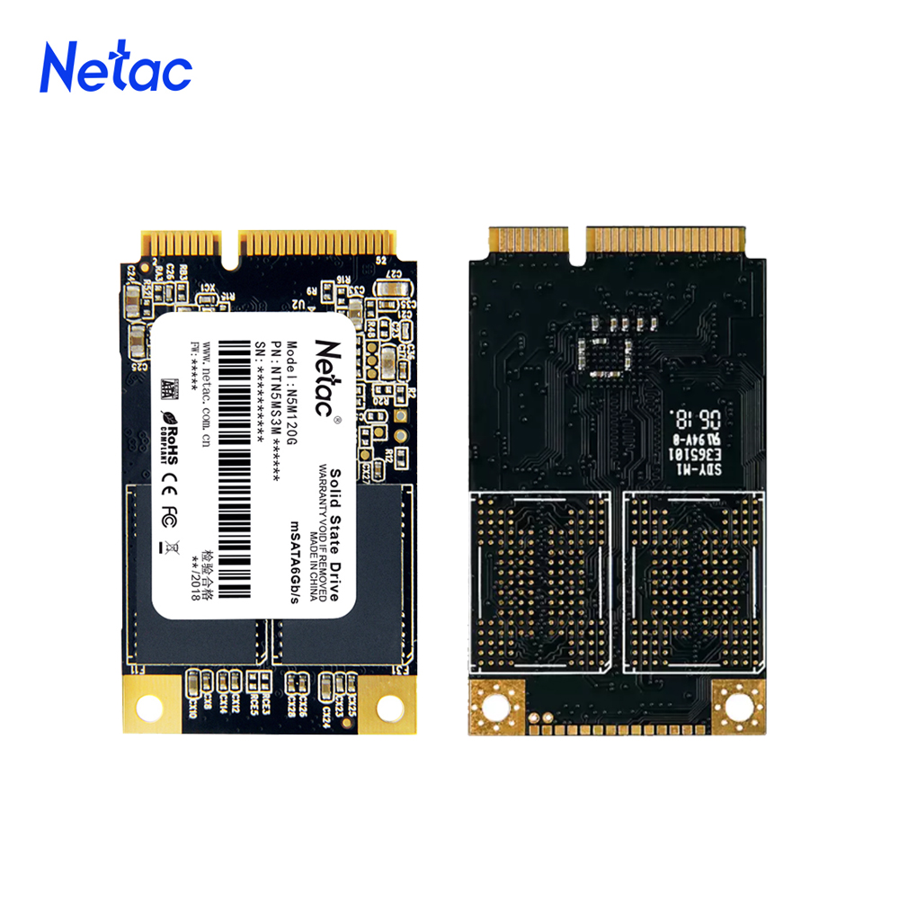 Netac mSATA SSD 120gb 240gb 480GB mSATA SSD HDD disco rigido interno a stato solido per computer portatile