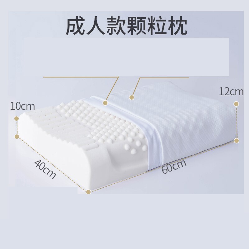 Erwachsene freundlicher Thailand Natürliche Latex Bett Zervikale Kissen Gesundheit Pflege Orthopädische Kissen für Hals Dunlopillo Schlaf Latex Schaum Kissen: kelichengren60x40