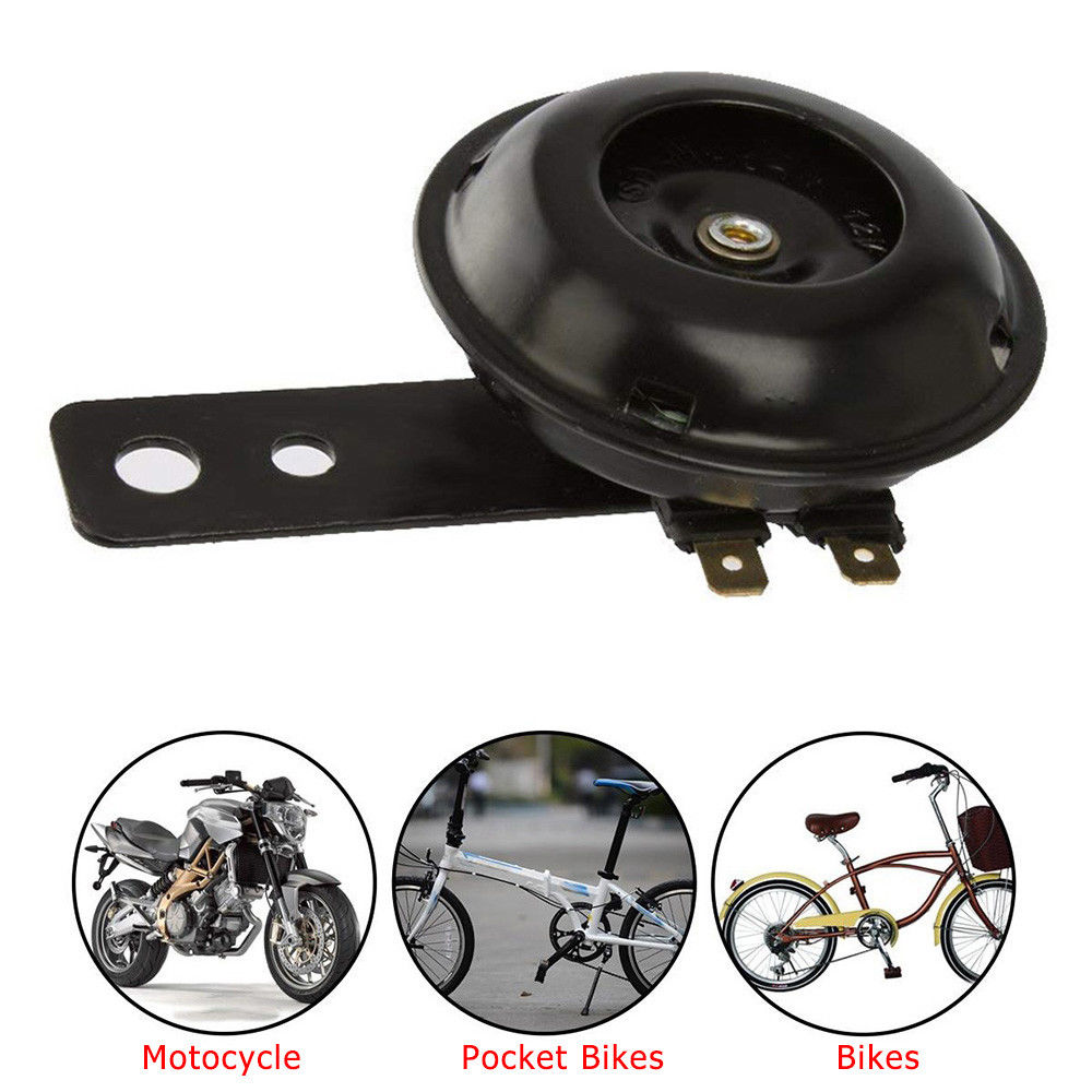 12v Motorcycle Horn Super Loud Motorcycle Horn 105dB Scooter Moped Dirt Bike ATV Motorcycle Air Horns 70mm A24 Black