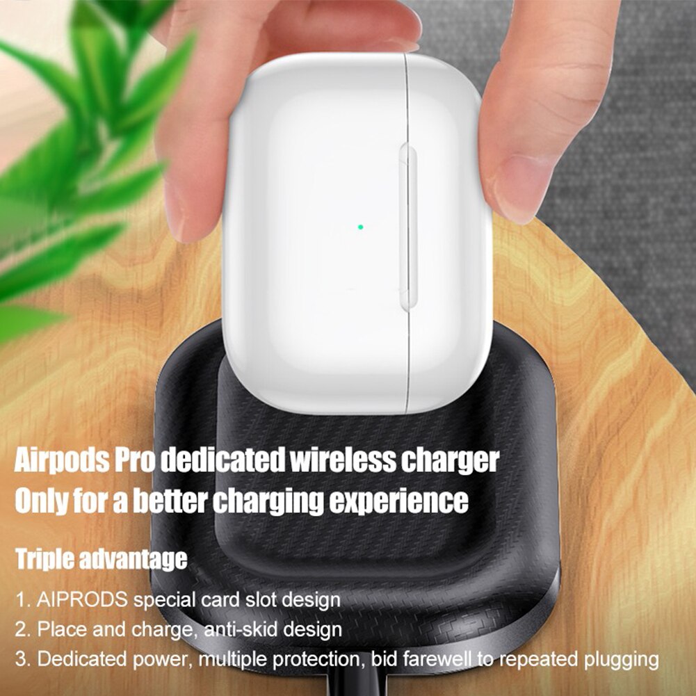 2 in 1 Wireless Charger Docking Station for Airpods 2 AirPods Pro Fast Charger for iPhone 8Plus X XS XR Xs 11 Pro