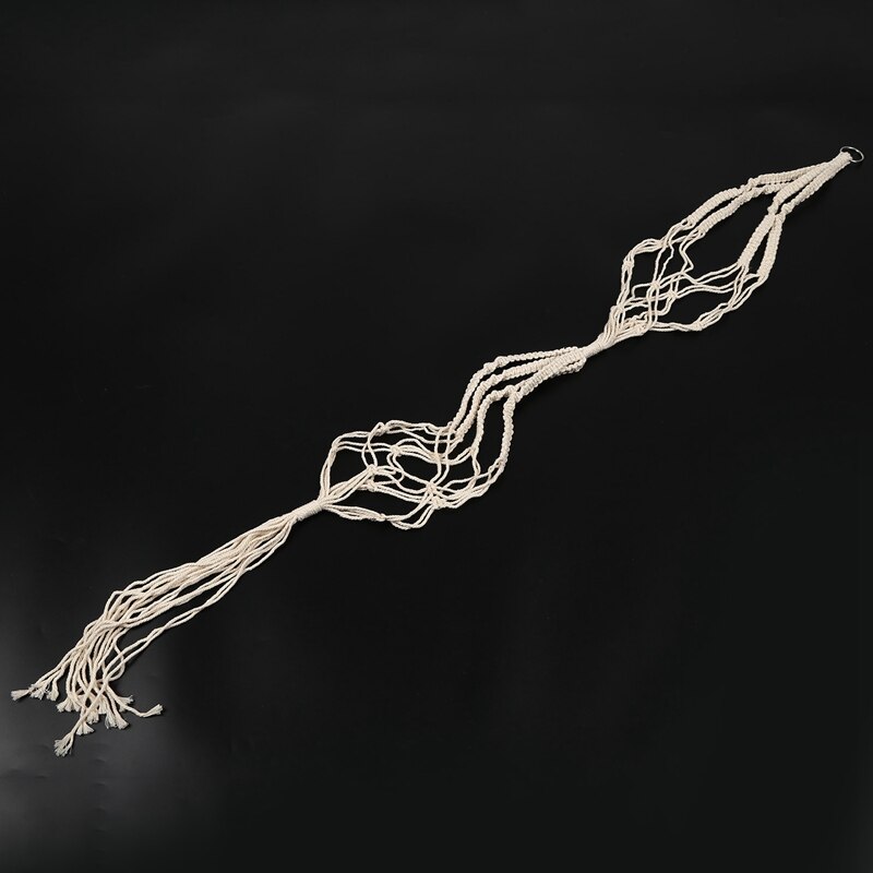 Macrame Plant Hangers - 4 Pack, In Different Designs - Handmade Indoor Wall Hanging Planter Plant Holder - Modern Boho Home Deco