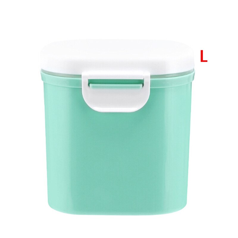 Baby Formula Milk Storage Infants Portable Milk Powder Formula Dispenser Food Container Storage Feeding Box for Kids Food PP Box: Green L