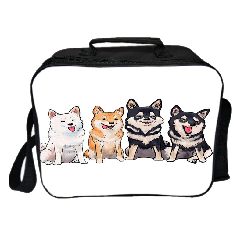 Kawaii Cute Shiba Inu Lunch Bag Picnic Insulation Bag Men Women Boys Girls Tote Cooler Beautiful Portable Lunch Box: 10