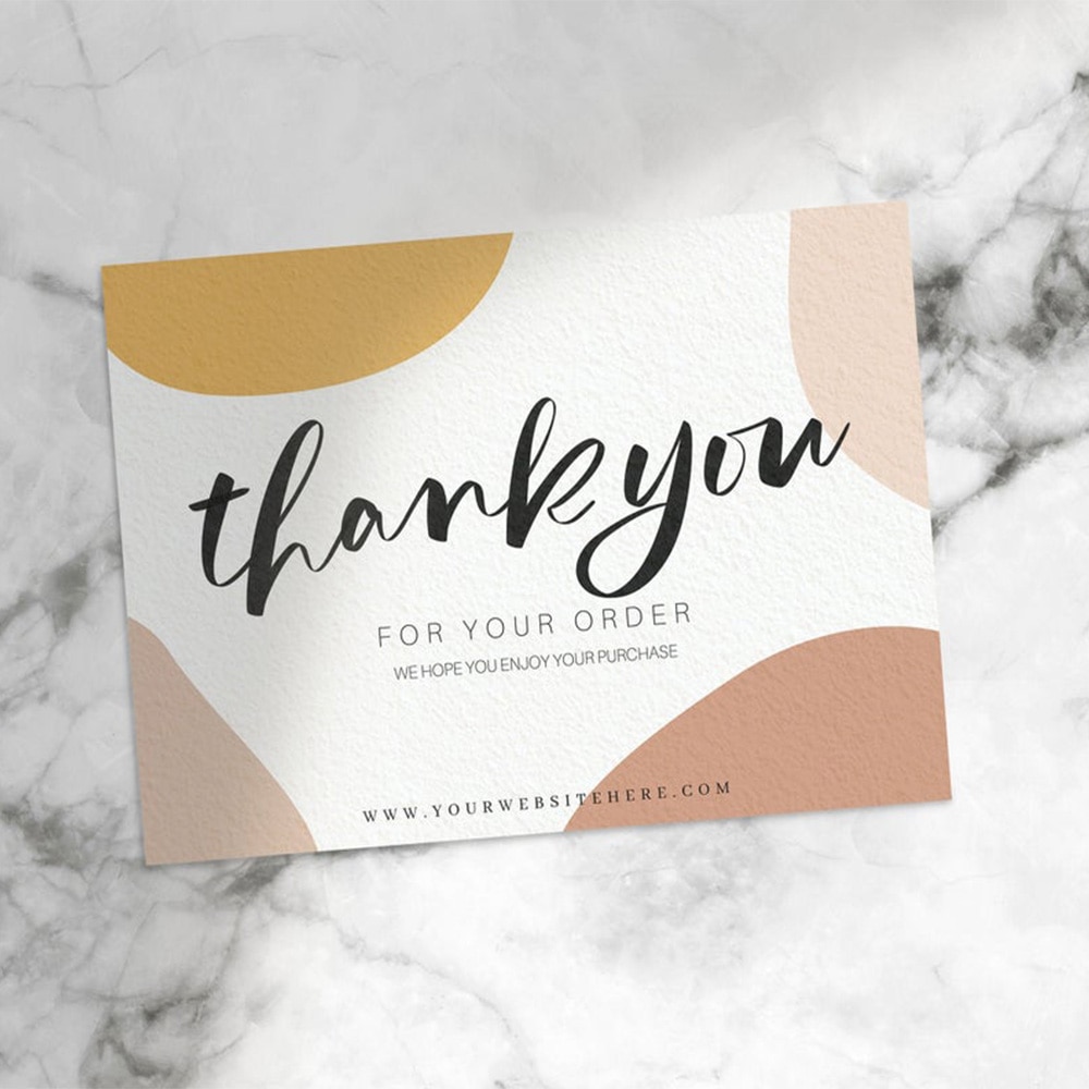 Personalize Thank You Card Template | Thank you for your order | Card Template | Editable Printable | Printable Thank You