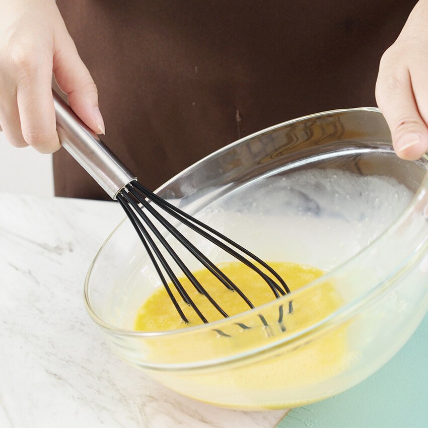 Svart matlagningsredskap set i silikon med non-stick bakredskap köksutrustning slitsad vändare spatel sked mattång kökssats