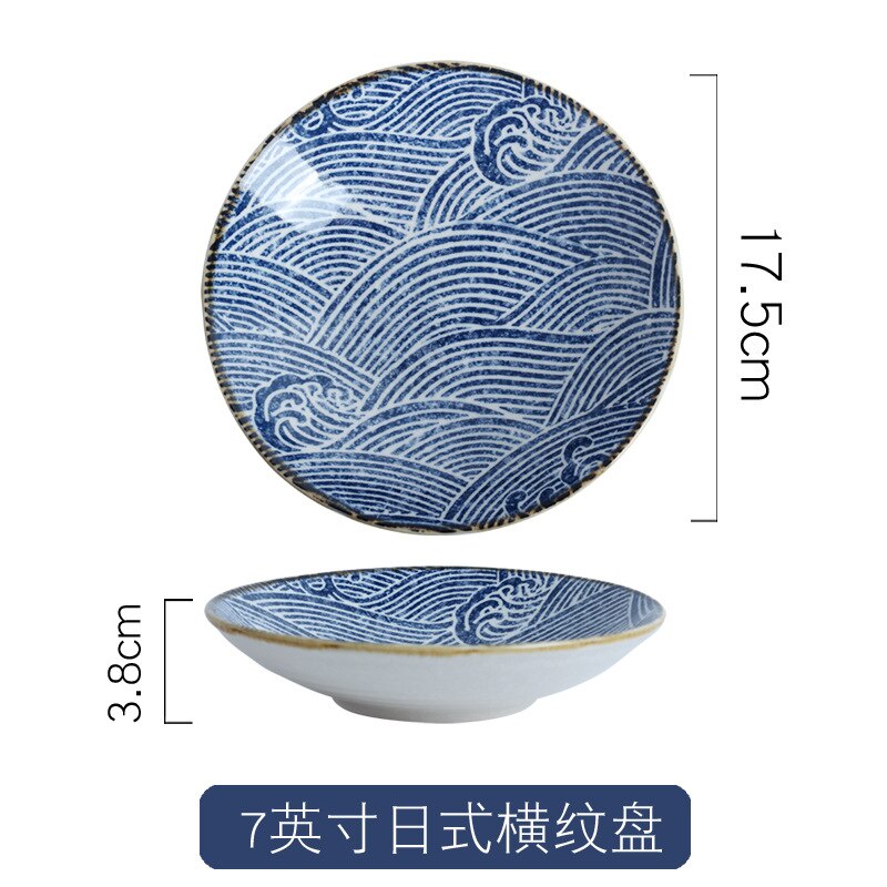 Japanese Home Dish Plate Fruit Plate Dinner Plate Cute Cutlery Set Combination Dinnerware Set Plates Plate Set: white