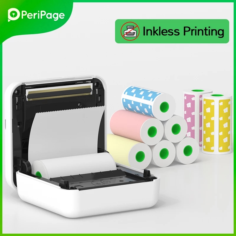 PeriPage – Mini-imprimante Photo thermique sans fil, 304 dpi, pour téléphone Portable Android IOS, pour enfants