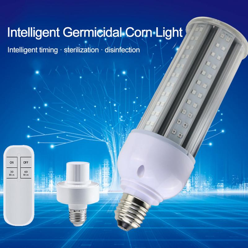 E27 30W Lámpara Germicida UV bombilla LED UVC 99.9% tasa antibacteriana purifica el aire y mata bacterias para matar ácaros