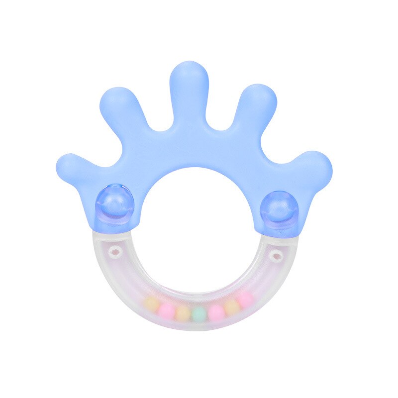 1 pcs Baby Rammelaars Zachte lijm DIY Educatief Multilaterale Rammelaar Bal Met Rammelaars Baby Hand Vangst Bal Speelgoed Bijtring Voor pasgeboren: 1 pcs no box f