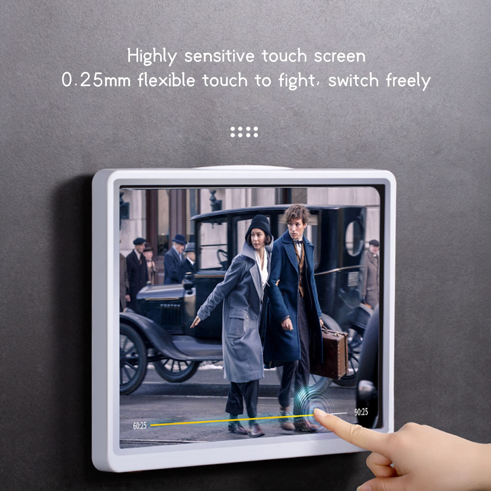 Bathroom Waterproof Mobile Phone Box Wall Tablet Holder For IPAD Self-adhesive Holder Touch Screen Home Wall Bathroom Phone Box