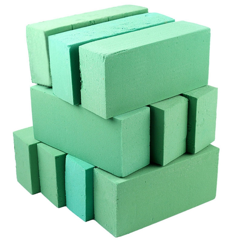 ! 10 Stuks Bloemen Foam Blokken, Bloem Houder Bloem Piepschuim Groene Bakstenen Toegepast Droog Of Nat Voor Kunstbloemen