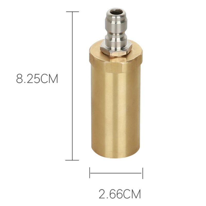 Høytrykks roterende dyse av rent kobber 3600 psi innenlands 360 grader keramisk spole vaskedyse bilvaskeverktøy tilbehør