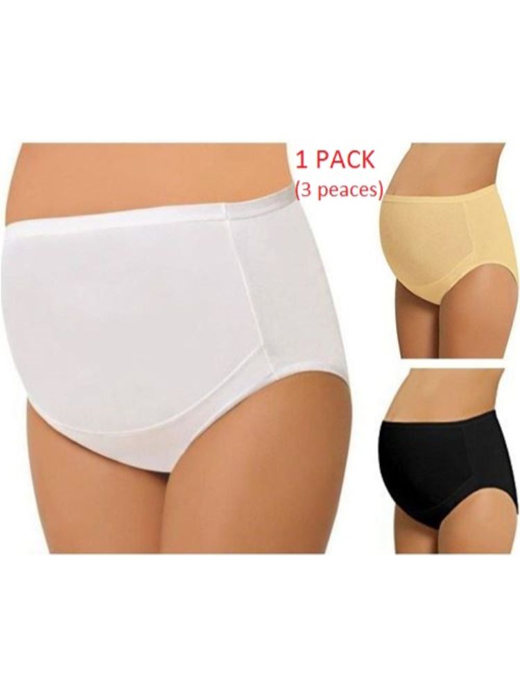 NBB Schwangerschaft/Mutterschaft Höschen (95% Baumwolle 5% Lycra): M / 1 Pack (3 Stck) ( mischen Farbe )