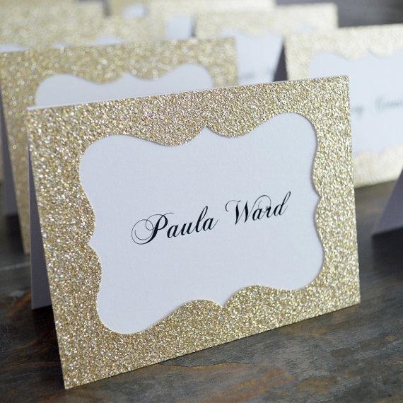 Glitter Goud/Zilveren Bruiloft Tafel Nummers Plaats Escort Naam Kaarten Voor Wedding Party Decoratie Goud Verjaardagsfeestje Event