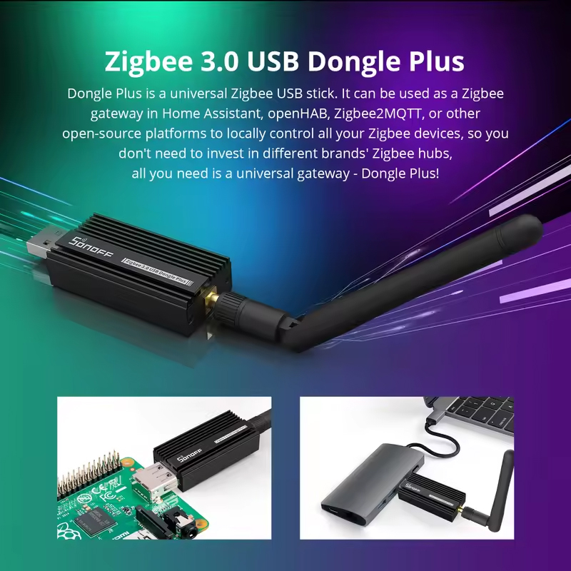Sonoff zigbee 3.0 usb dongle plus e bezprzewodowa bramka zigbee interfejs usb capture efr 32 mg 21 alexa google home sterowanie głosowe