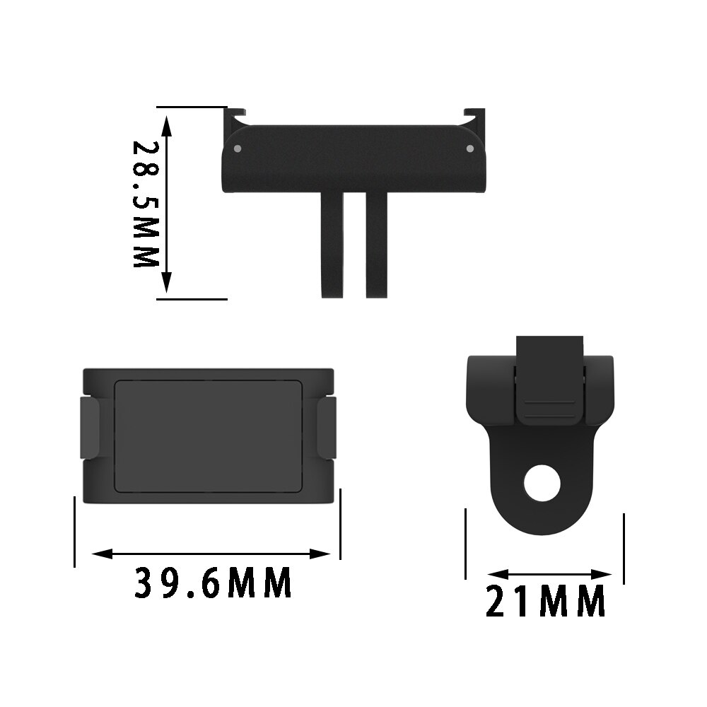 Dji action 2 magnetisk kugleledsadapter 1/4 interface monteringsbeslag til dji osmo action 2 sportskamera tilbehør