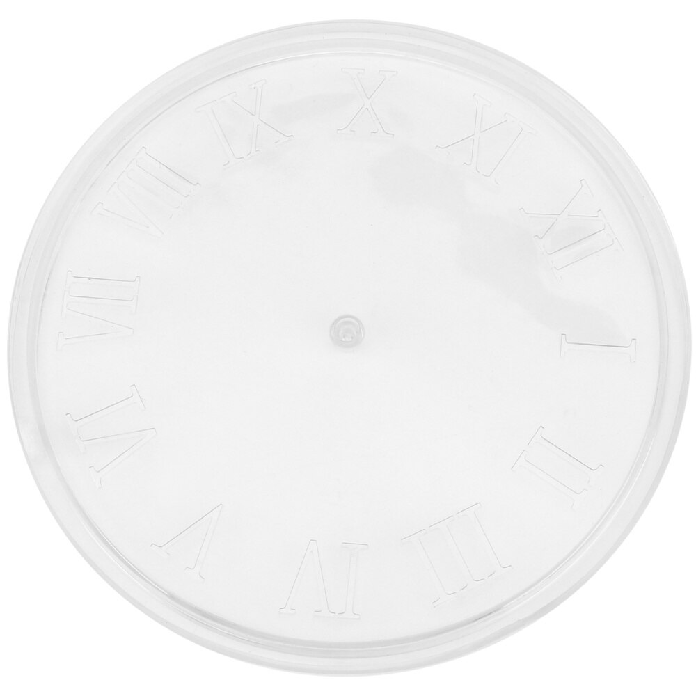 1 Juego de molde de silicona para reloj de pared, accesorios para hacer relojes, números romanos, modelo de reloj (transparente)
