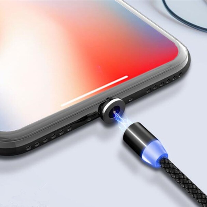 Rund magnetkontakt mikro usb c / typ c / för iphone adapter usb magnet laddare kontakt snabbladdning (endast magnetplugg)