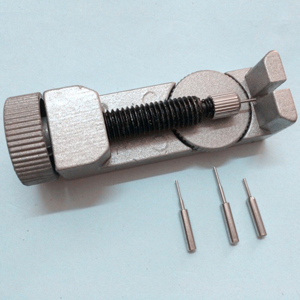 Horlogeband afstelgereedschap metaal demonteren horloge horloge reparatiemeter gereedschap met 3 stuks reservenaald
