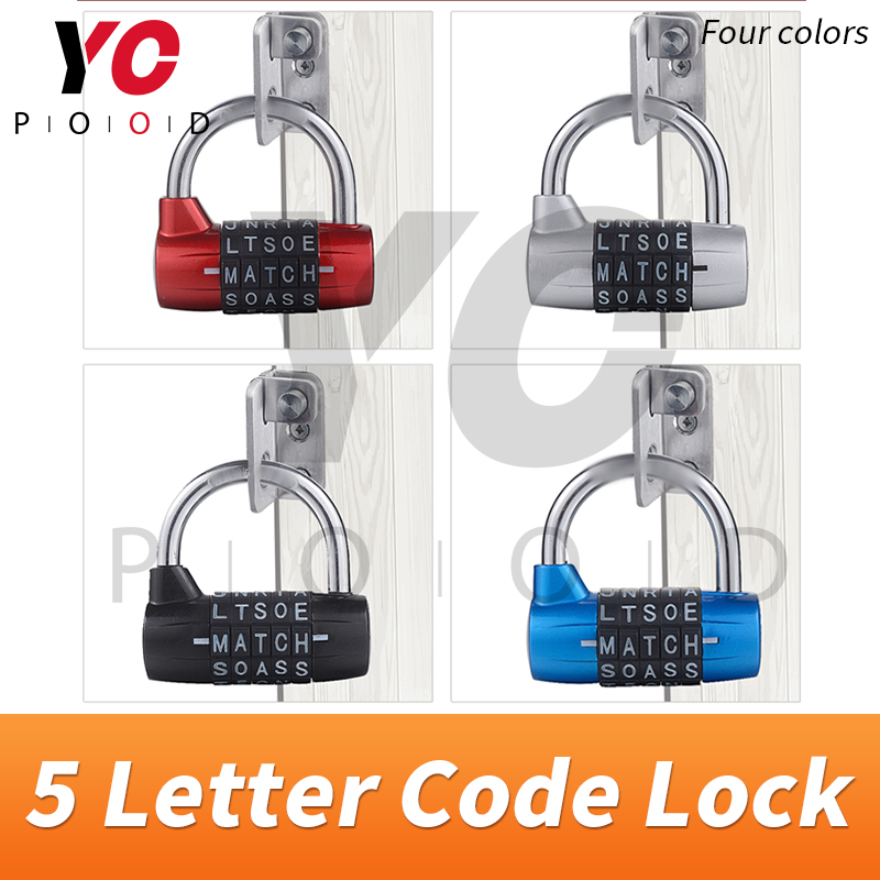 5 Letter Code Combination password lock Escape Room Spare Parts installed on the door or boxes or othersTakagism game YOPOOD