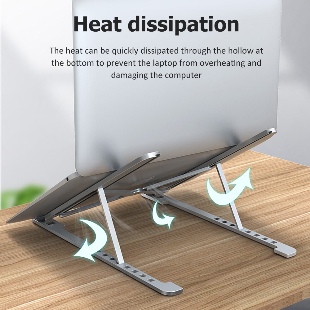 Foldable Adjustable Laptop Tablet Stand Non-Slip Desktop Holder Mounts Laptop Accessories For Macbook Pro Air Notebook Stand SD