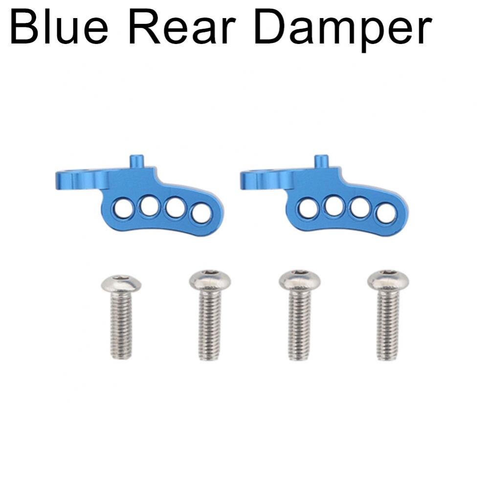 Aluminium Verstelbare Voor Achter Bovenste Demper Shock Mount Voor Rc 1/10 Tamiya CC01 Demper Shock Mount: Blue Rear Damper