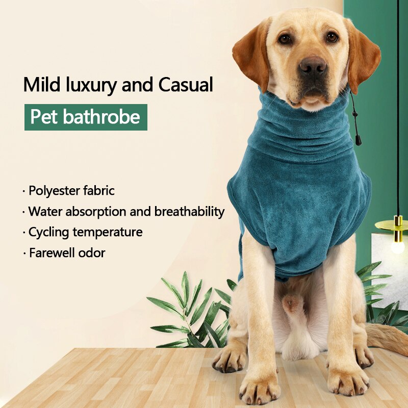 Invwo Hond Badjassen Handdoeken Sterk Absorberende Bad Sneldrogende Kleding Kleine En Medium Grote Honden Golden Retriever Huisdier Badjassen