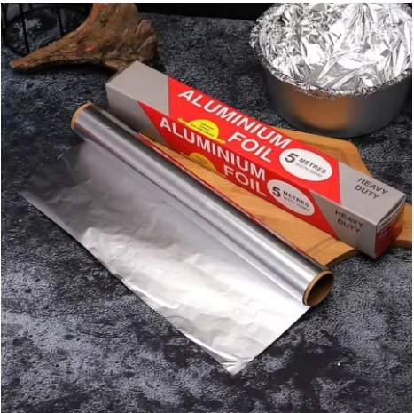 Aluminum Foil Roll - Food Grade - for Air Fryer, Oven, Baking & Grilling: Beige