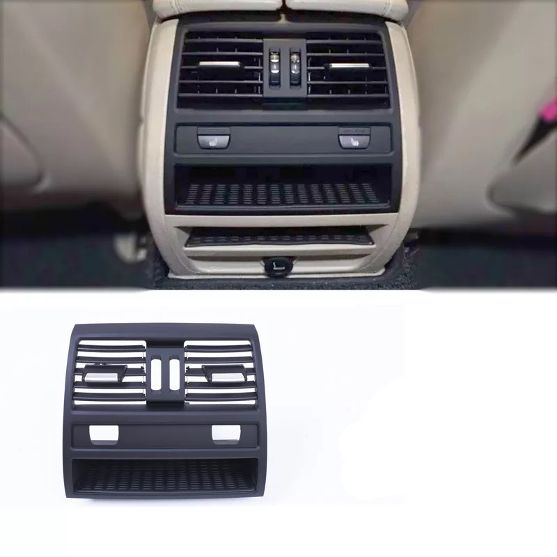 Auto Mitte Rechts Verknüpfungen Hinten Klimaanlage entlüften Grill Steckdose Tafel Abdeckung Für BMW 5 Serie F10 F18 Installation Zubehör: Rückseite 1