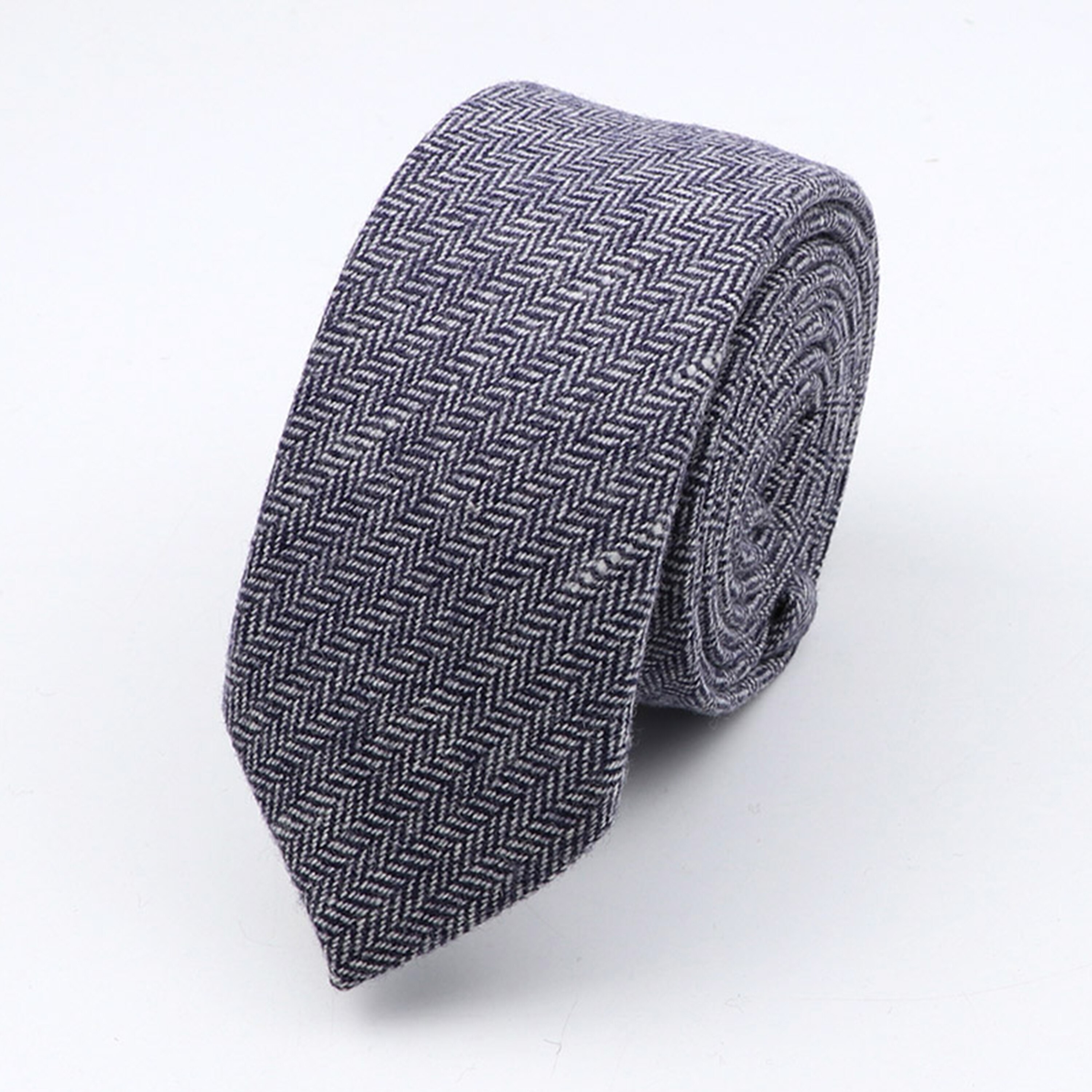 Corbata de lana de Cachemira gruesa para caballero, corbata de Color sólido de 7CM, estilo europeo Formal para de boda, ropa de , rojo, marrón, verde, gris