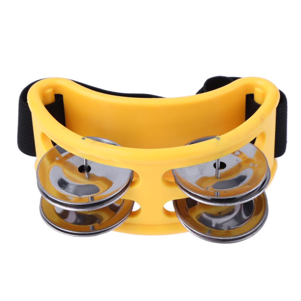 Elliptical Cajon Box Drum Companion Jingle Tambourine Percussion Instruments Accessory Hand Foot Davul Tambourine