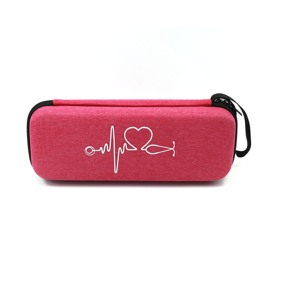 Fest EVA Organizer Medizinische Reise Tragetasche Lagerung Box Für 3M Littmann Krankenschwester schwangere frauen Stethoskop Tragbare fall Tasche: Rose Red