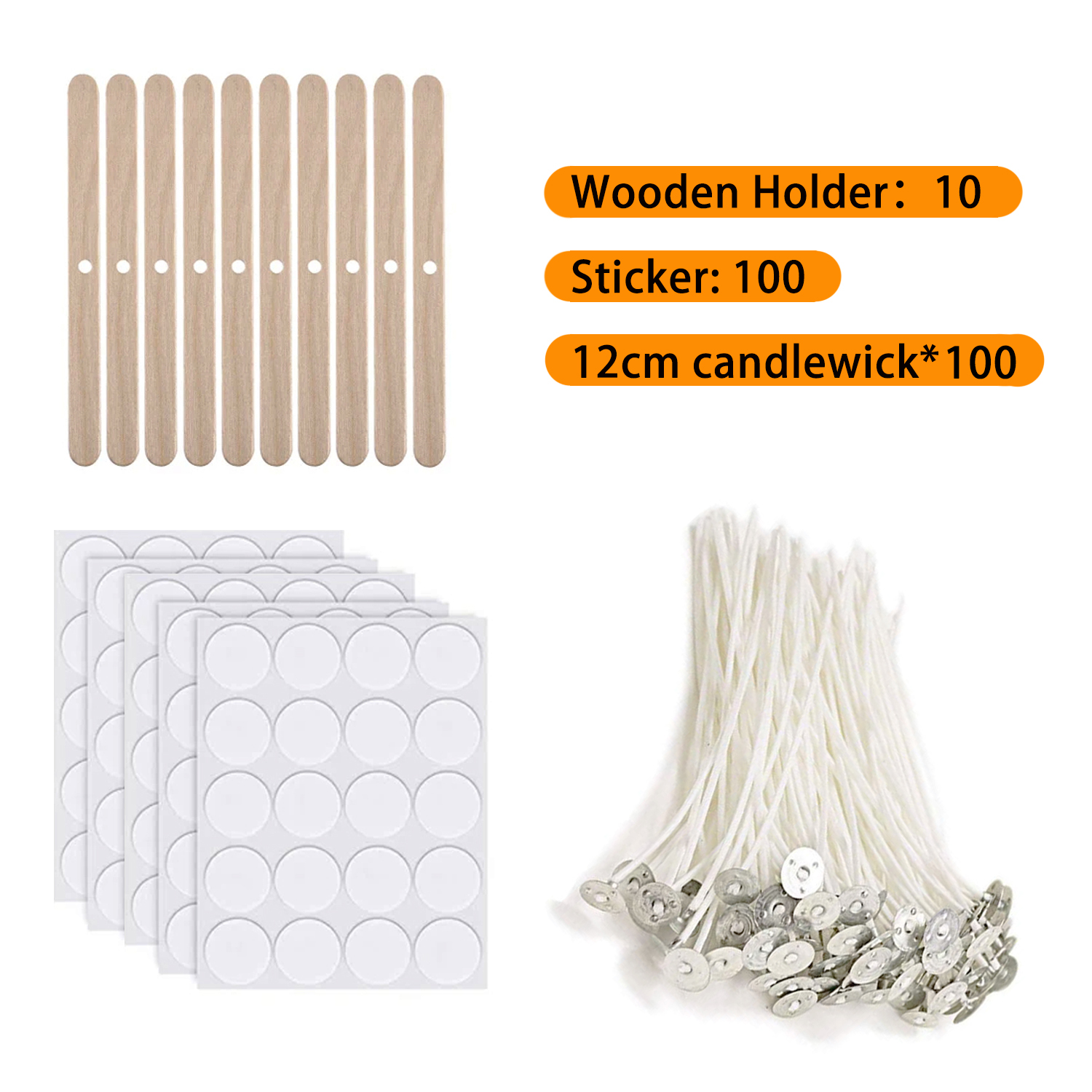 Candle Making Starter Kit Supplies Including Candle Make Pouring Pot Sticker Candle Wick Holder DIY Craft Tools for Adults: light yellow