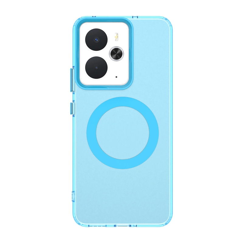 Translucent Phone Case For Realme 14T Case For Realme 14T 5G Magnetic Adsorption Wireless Charge Back Cover For Realme 14T Case