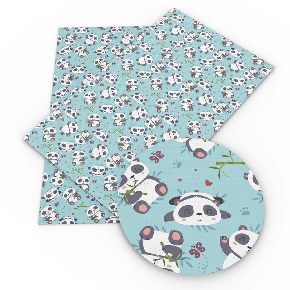 20*34cm panda painettu keinonahka kangas levy vinyyli keinonahka vaatteet verhoilu tee itse korvakorut hiusrusetit ,1 yc 11789: 1097019001