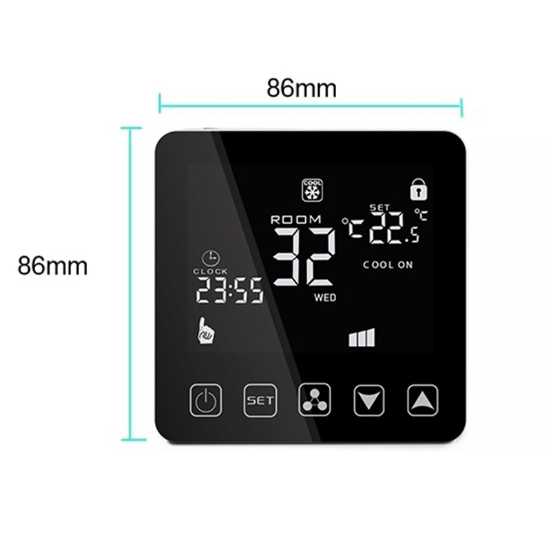 Hy08Ac-2-Wifi Lcd Hvac Air Conditioner Room Programmable Digital Ac Thermostat Programmable Thermostat