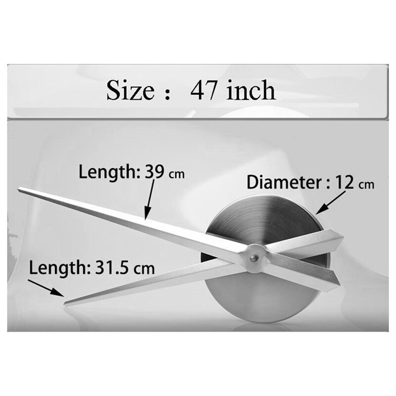 Large DIY Wall Clock Wall Watch Mirror Effect Powerlifting Frameless Wall Clock Weightlifting Fitnes Room Wall Decor