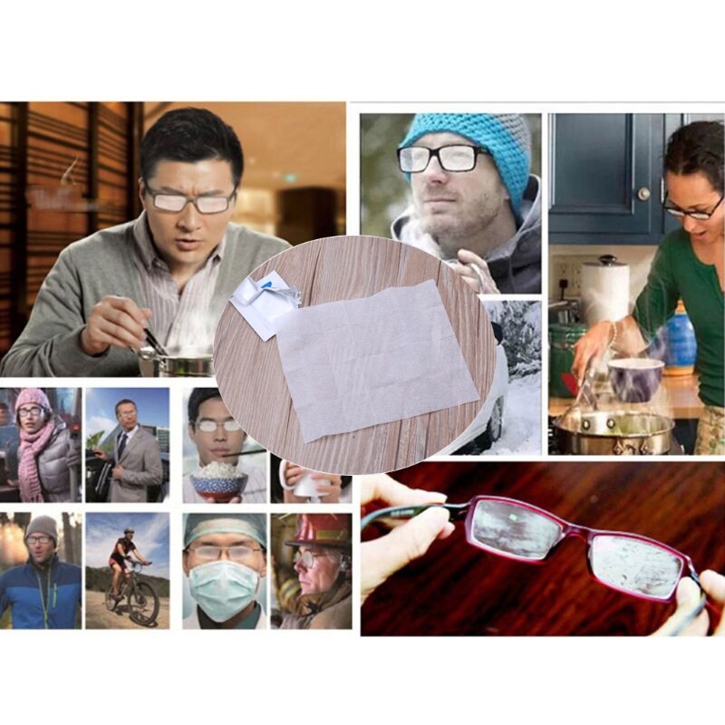 Kobayashi Glasses cleaner wipe, anti-fog glasses wipe, 40 packs, disposable, individually wrapped, anti-fog,